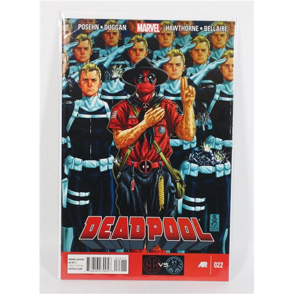 #1054 MARVEL COMICS DEADPOOL #22 2014