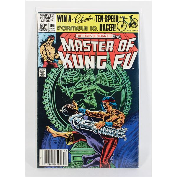 #1055 MARVEL COMICS MASTER OF KUNG FU #106 1981