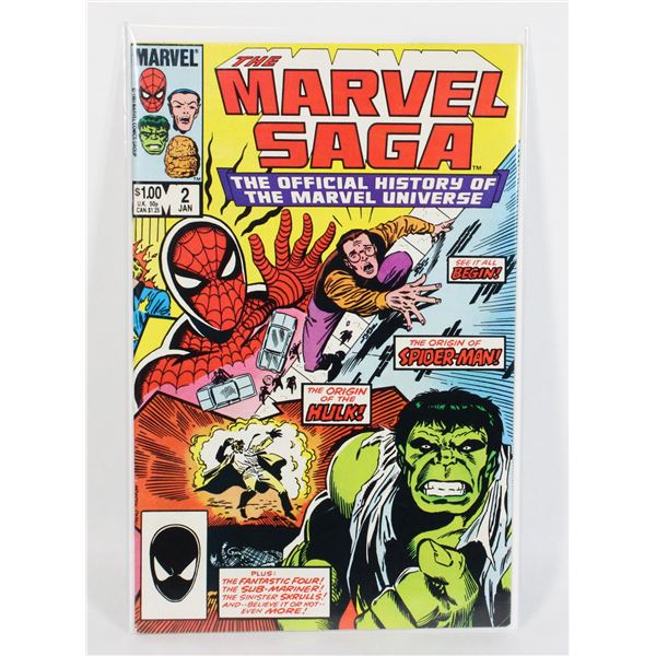 #1056 MARVEL COMICS MARVEL SAGA #2 JANAURY 1985
