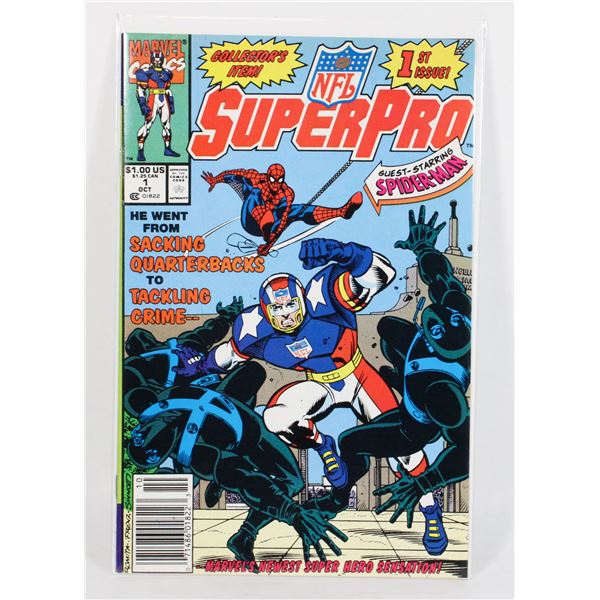 #1071 MARVEL COMICS  NFL SUPERPRO #1 OCTOBER 1991