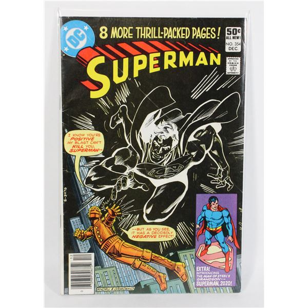 #1084 DC DETECTIVE COMICS SUPERMAN #354 DEC 1980