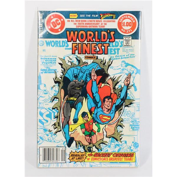 #1092 DC COMICS WORLD'S FINEST COMICS #271  1981