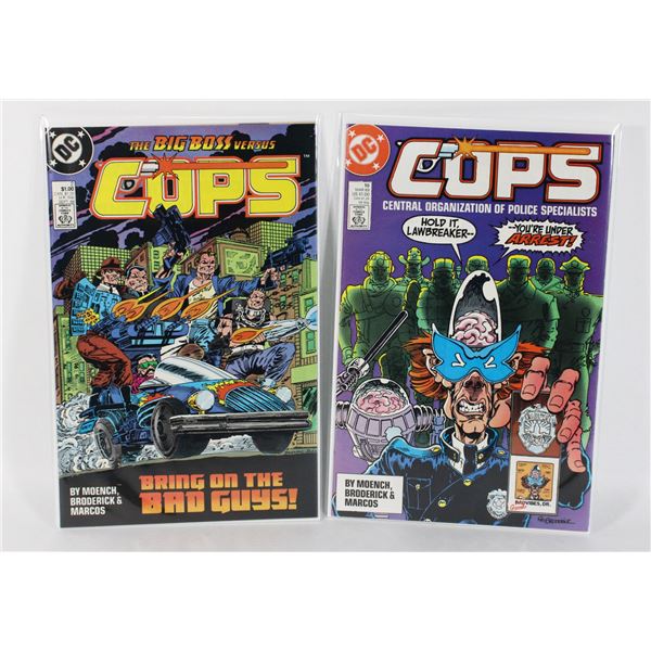 #1143 DC DETECTIVE COMICS COPS #2 + #10 SEPT 1988