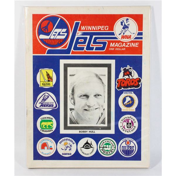 690B WINNIPEG JETS MAGAZINE  VOL 2 #1 OCTOBER 1973
