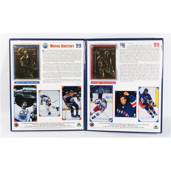 690E WAYNE GRETZKY 22KT GOLD ROOKIE CAREER CARDS