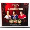 Image 1 : 690G CANADIAN LEGENDS MEDALLIONS NHL HOCKEY LOT
