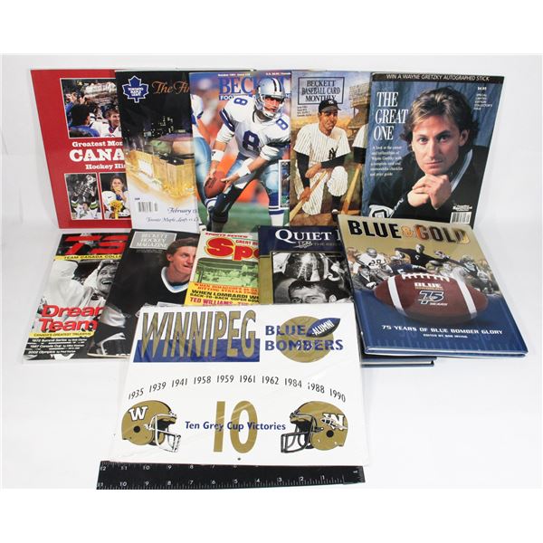 690I LOT SPORTS MAGAZINES BOOKS ETC BECKETT AND