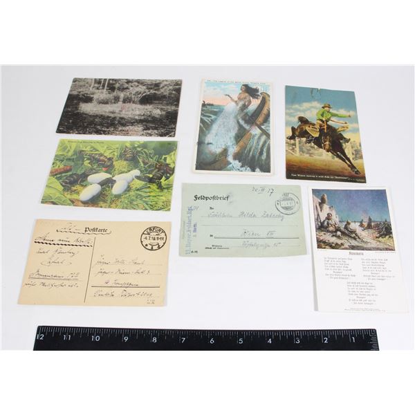 1917 WW1 GERMAN FELDPOST BRIEF DOCUMENT