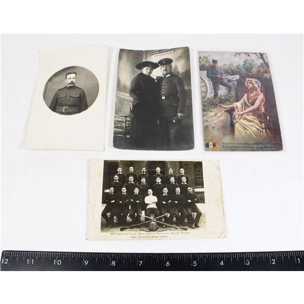 1917 BRITISH BAYONET TRAINING PHOTO RPPC,