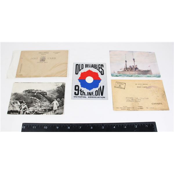 WW1 ERA FIELD SERVICE POST CARD INDIA URDU,