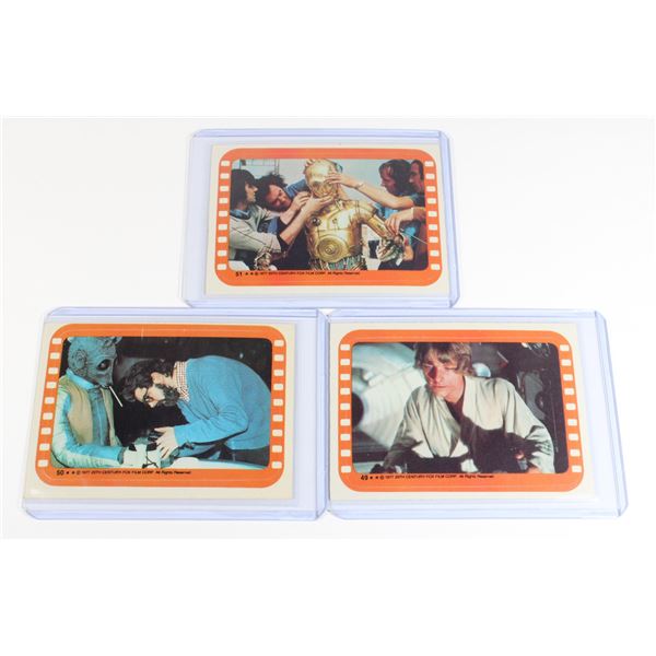 1977 STAR WARS TOPPS STICKER CARD #49 LUKE,