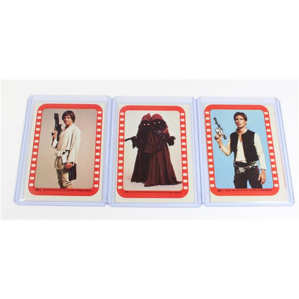 1977 STAR WARS TOPPS CARD STICKER 35 HAN SOLO,