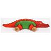 Image 2 : 925G LARGE WOODEN ALLIGATOR TOY MADE IN CANADA