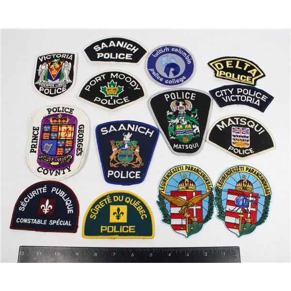 BRITISH COLUMBIA CANADA POLICE PATCHES INC