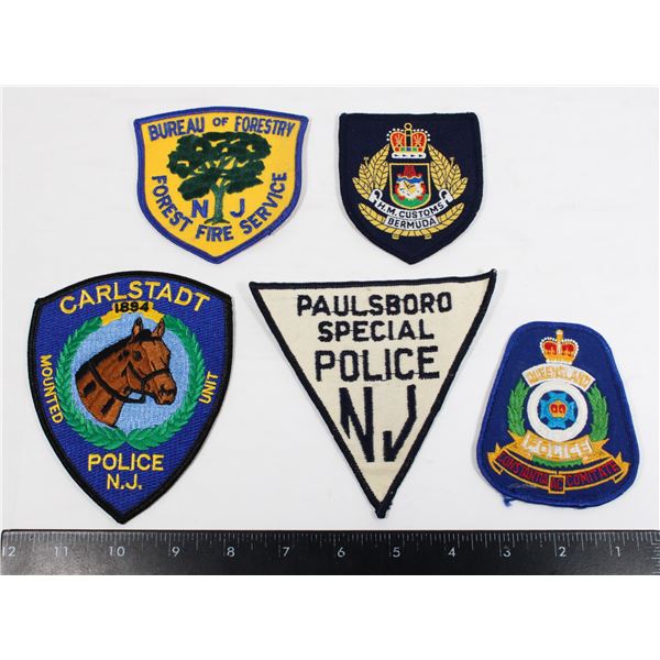 BERMUDA AND QUEENSLAND POLICE PATCH PAIR