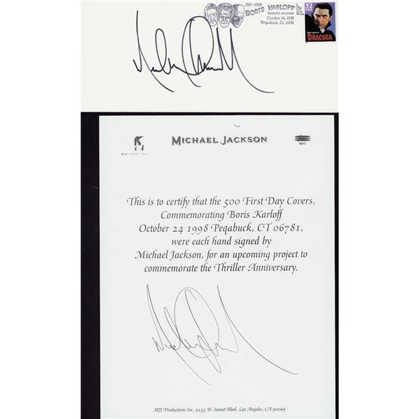 Michael Jackson signed FDC