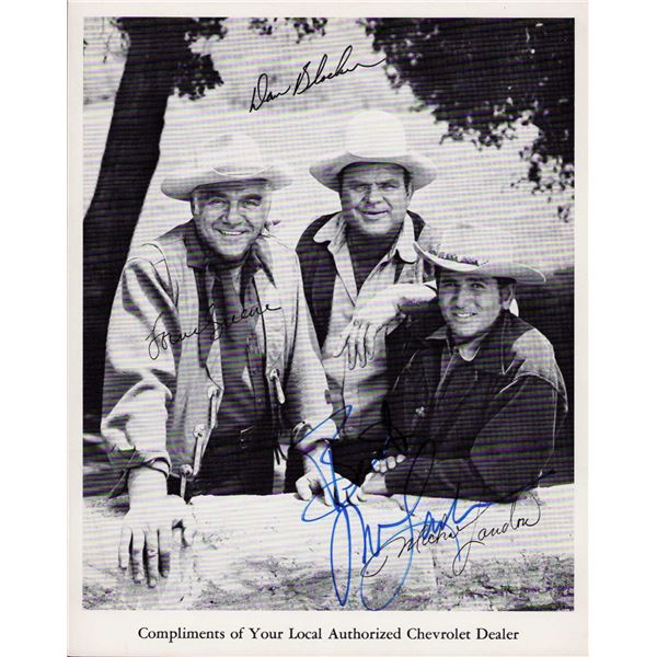 Michael Landon signed photo Bonanza