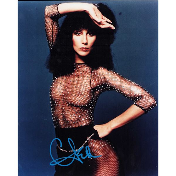 Cher signed photo