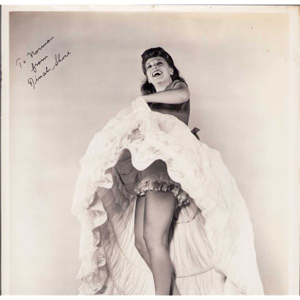 Dinah Shore signed vintage photo