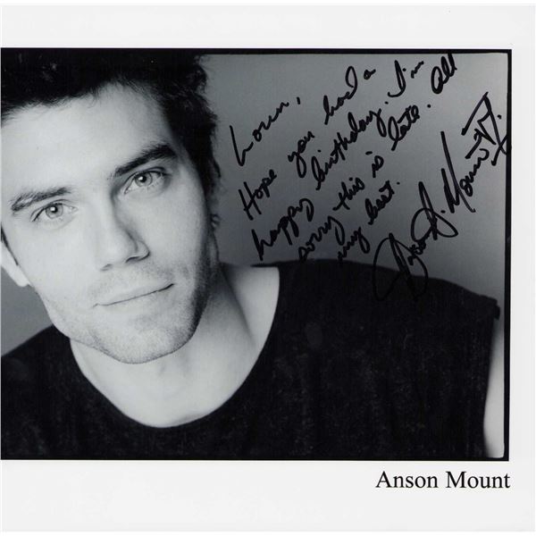 Anson Mount signed photo