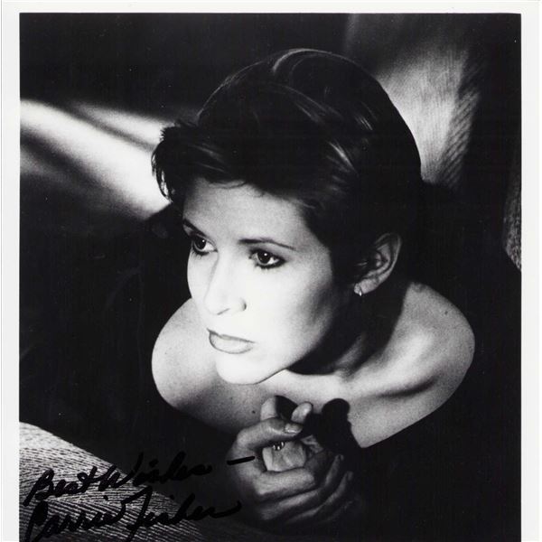 Carrie Fisher signed photo