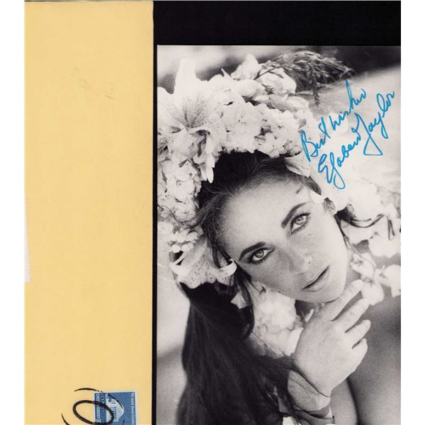 Elizabeth Taylor signed photo