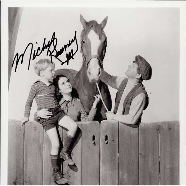 Mickey Rooney signed photo