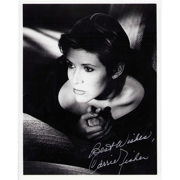 Carrie Fisher signed photo
