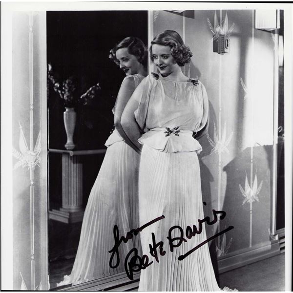 Bette Davis signed photo