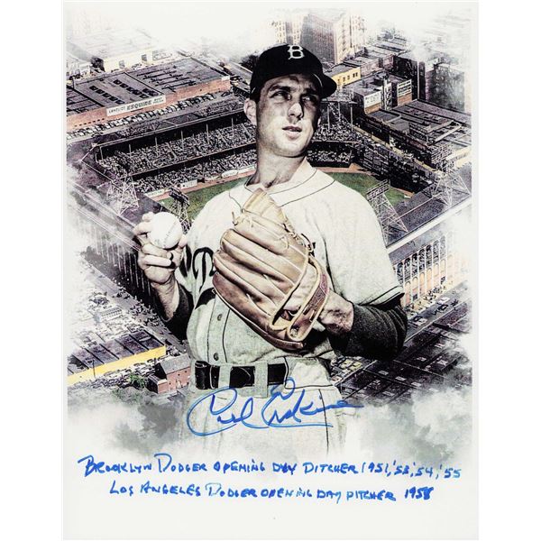 Carl Erskine signed photo