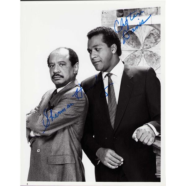 Sherman Hemsley/Clifton Davis signed photo
