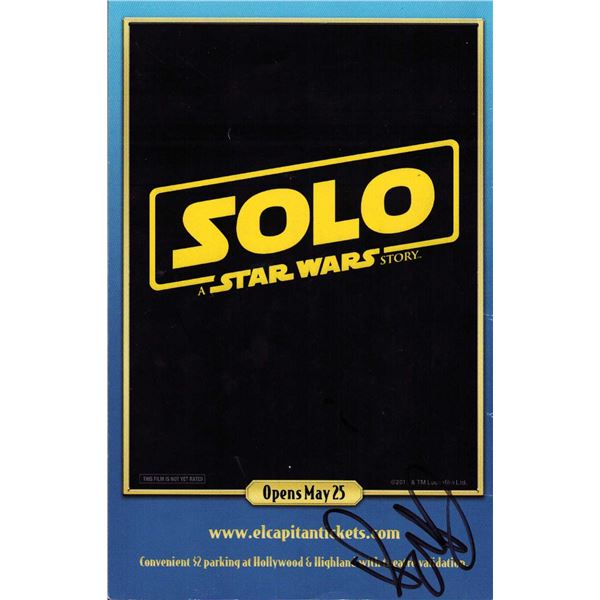 Alden Ehrenreich signed program Star Wars