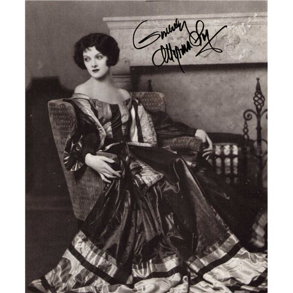 Myrna Loy signed photo