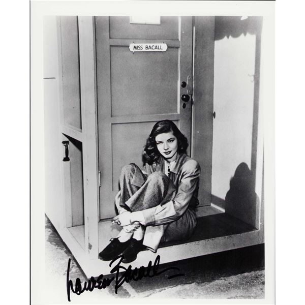 Lauren Bacall signed photo
