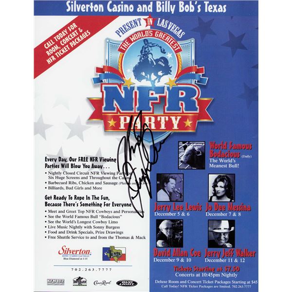 Jerry Lee Lewis signed flyer