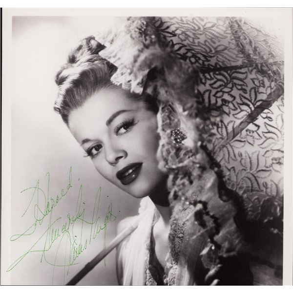 Janis Paige signed vintage photo