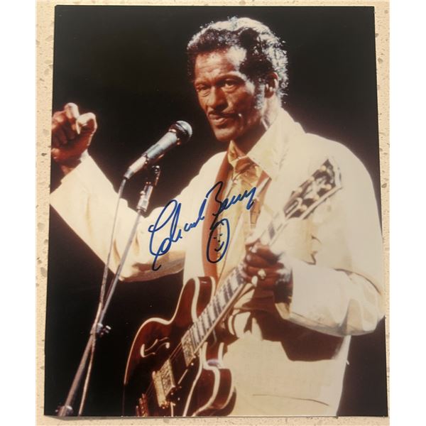 Chuck Berry signed photo