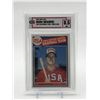 Image 1 : 1985 TOPPS #401 MARK MCQUIRE RC GRADED 8.5