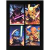 Image 1 : LOT OF 4 POKEMON 5 X 7 GICLEE PRINTS