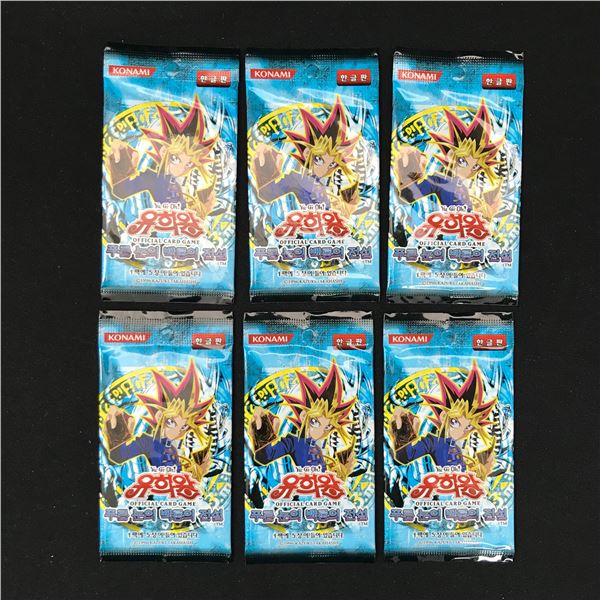 LOT OF 6 SEALED PACKS OF YU-GI-OH! CARDS