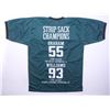 Image 1 : MILTON WILLIAMS AND BRANDON GRAHAM SIGNED AND INSCRIBED EAGLES SUPER BOWL JERSEY (BECKETT COA)
