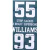 Image 2 : MILTON WILLIAMS AND BRANDON GRAHAM SIGNED AND INSCRIBED EAGLES SUPER BOWL JERSEY (BECKETT COA)
