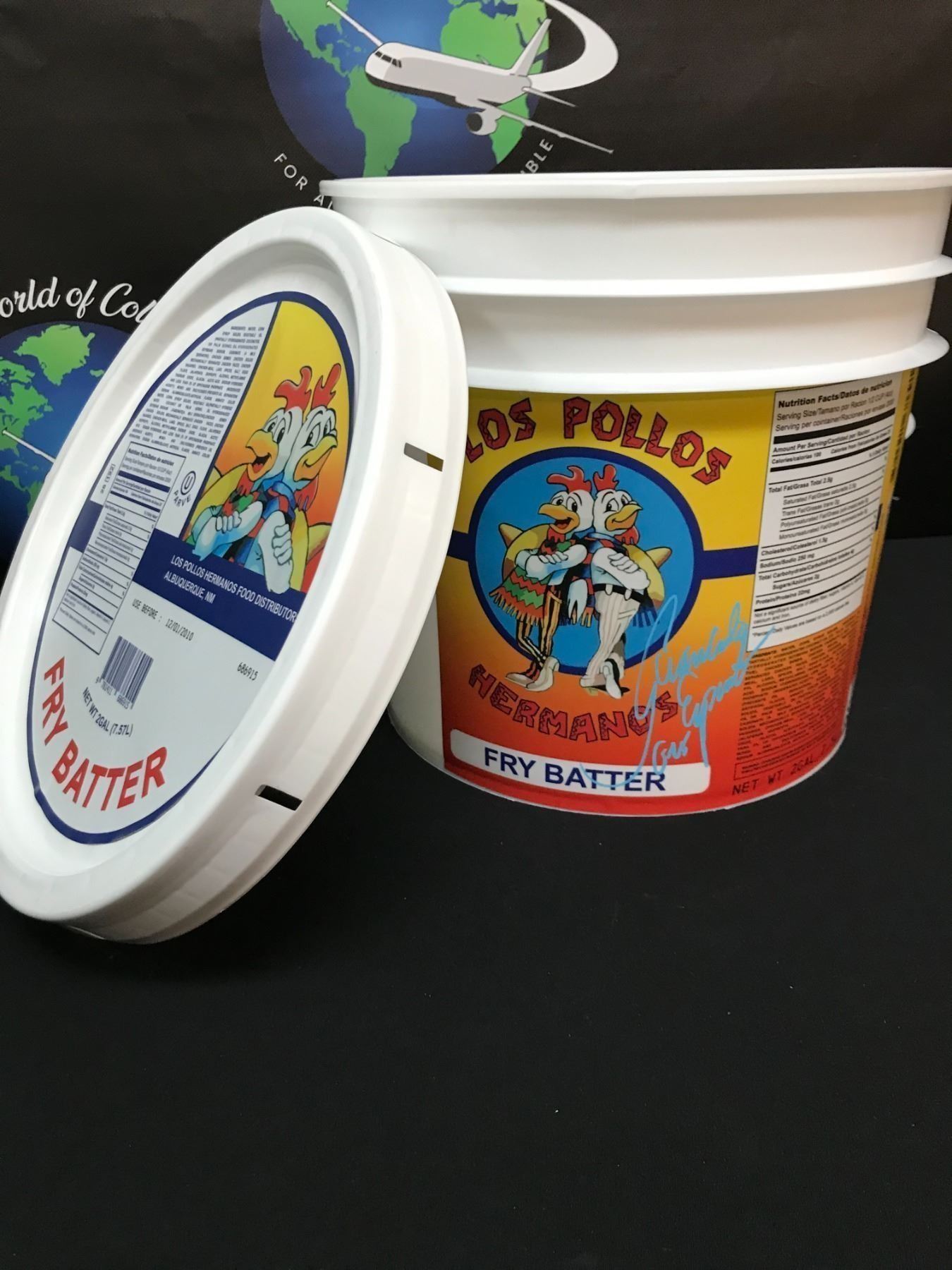 GIANCARLO ESPOSITO SIGNED BREAKING BAD LOS POLLOS HERMANOS CHICKEN ...
