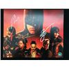 Image 1 : ROBERT PATTINSON, ZOE KRAVITZ, PAUL DANO SIGNED THE BATMAN 8 X 10 (KB AUTHENTICS COA)