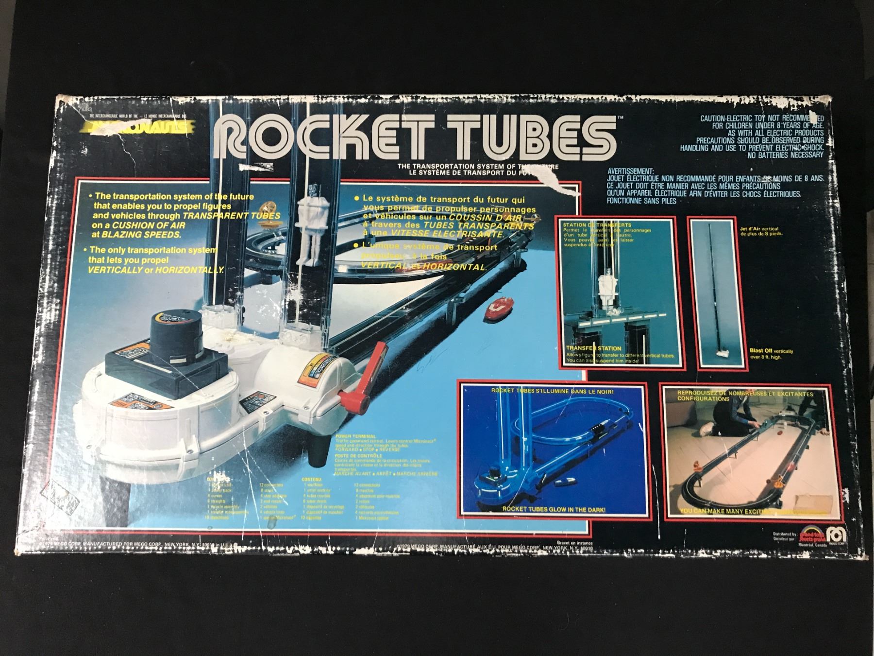 Postal Tube Rockets MINT IN BOX VINTAGE ROCKET TUBES BY MEGO