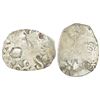 Image 1 : Ancient India: Archaic silver punch-marked coin - middle Ganges valley region, 'Rath hoard' type,