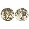 Image 1 : Ancient India: Indo-Greeks - silver drachm of Menander I Soter (c.155-130 BC), BN serie 16E, 2.48g.