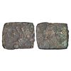 Image 1 : Ancient India: Satavahanas, copper coin attributed to Siri Satakani (100-50 BC), 'Obverse - Obverse