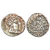 Image 1 : Ancient India: Satavahanas - silver portrait type drachm of Vasithiputra Siri Satakarni