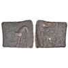 Image 1 : Ancient India: Malayaman chiefs of 'Sangam' period, uninscribed die struck 'horse' type copper coin,